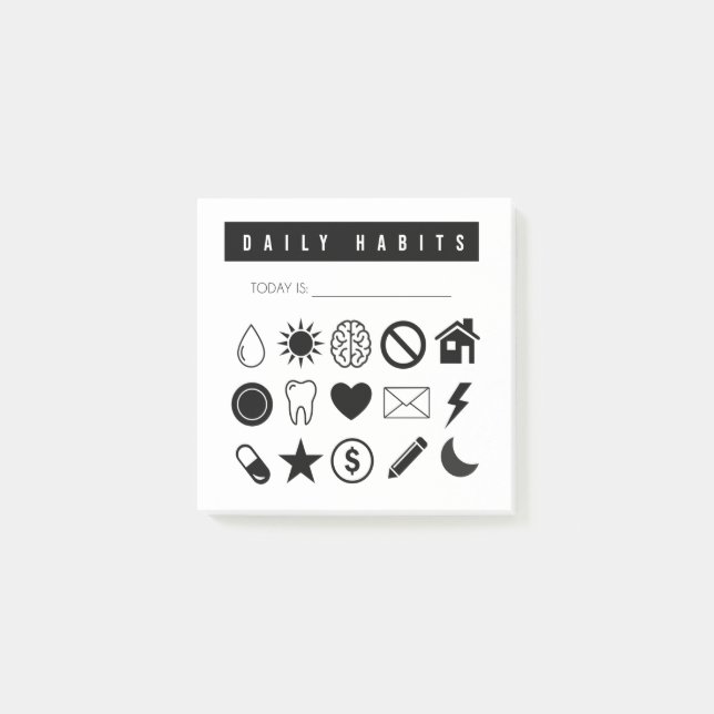 Daily Habit Tracker Publier ses Post-it Notes (Devant)