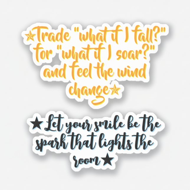 Daily Inspirational Quotes | Positive Motivational Aufkleber (Daily mindset motivational quotes for success stickers)