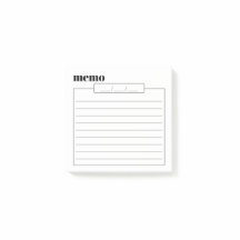 Daily Memo Pad Sticky Notes, 3" x 3"