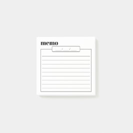 Daily Memo Pad Sticky Notes, 3" x 3" Post-it Klebezettel