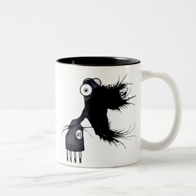 Daily-Monster-41 Zweifarbige Tasse (Rechts)