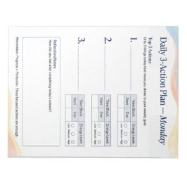 Daily Planner – Smart to do list | Monday Notizblock