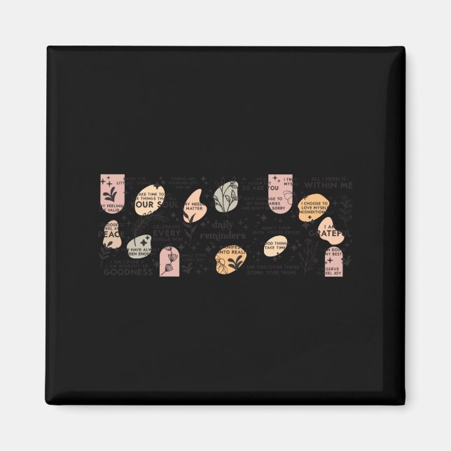 Daily Reminders Affirmation Mug  Magnet (Vorne)