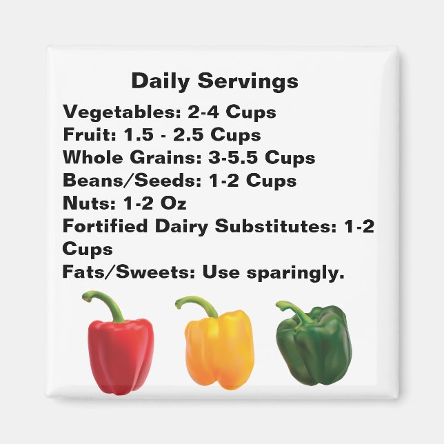 Daily Servings Magnet (Vorne)