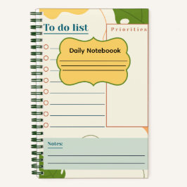 Daily To Do Notebook Notizbuch
