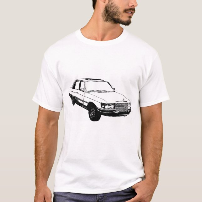 Daimler-Benz W116 T-Shirt (Vorderseite)