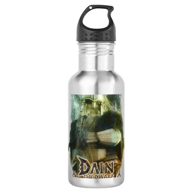 DAIN THE DWARF™ EDELSTAHLFLASCHE (Vorderseite)