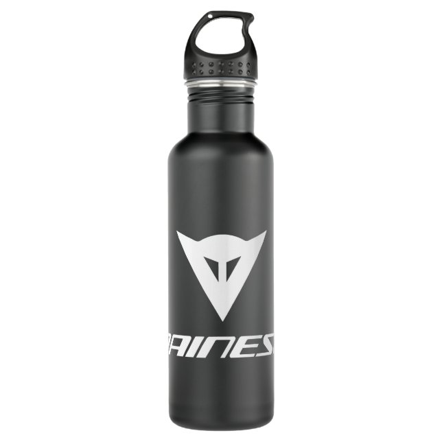 Dainese-Logo weiß Edelstahlflasche (Vorderseite)