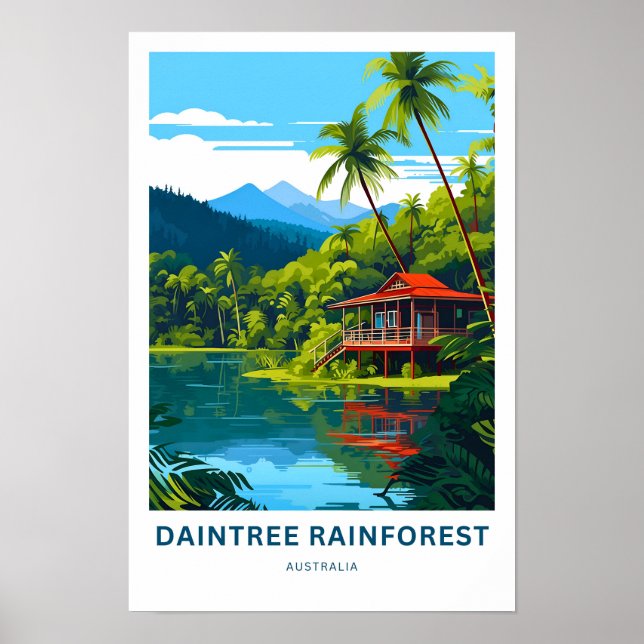 Daintree Rainforest Australia Travel Print Poster (Vorne)