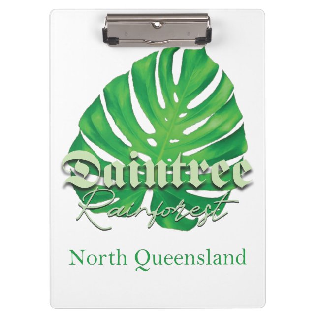 Daintree Rainforest Klemmbrett (Vorderseite)