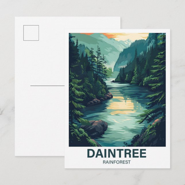 Daintree Rainforest Queensland Postkarte (Vorne/Hinten)