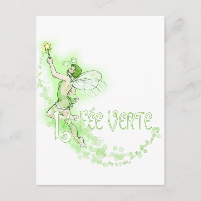 Dainty Absinthe La Fee Verte I Postkarte (Vorderseite)
