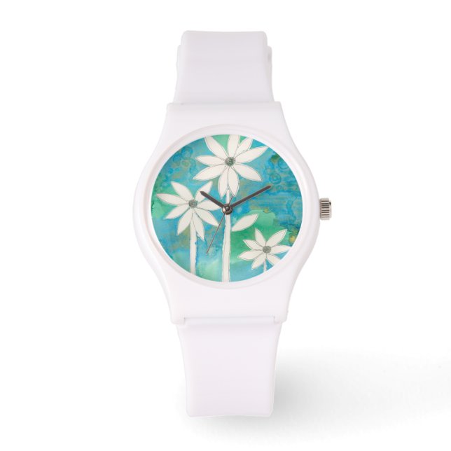 Dainty Daisies II Armbanduhr (Vorderseite)