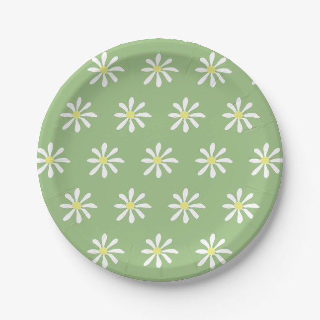 Dainty Daisy Paper Teller (Sage Green & White) (Vorderseite)