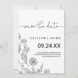 Dainty Elegance Enregistrer la carte Date