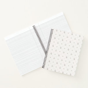 Dainty Floral Spiral Notebook Notizbuch
