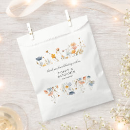 Dainty Floral Wildblume Wedding Geschenktütchen