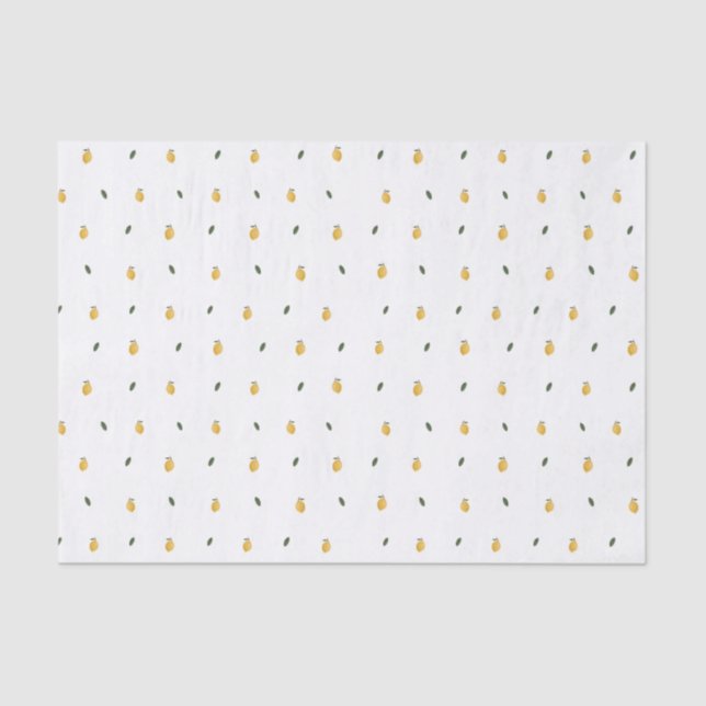 Dainty Lemon Pattern Seidenpapier (Vorderseite)