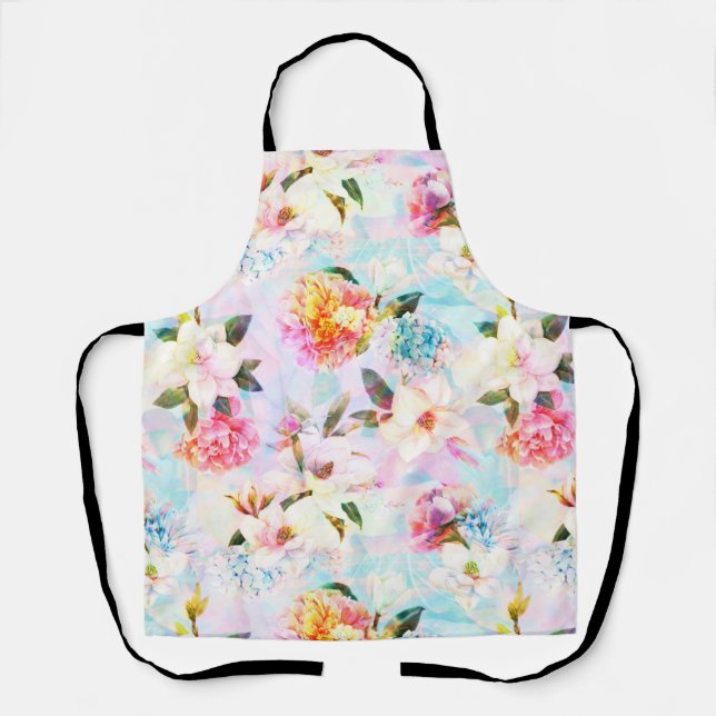 Dainty Pastel Floral Schürze (Vorderseite)