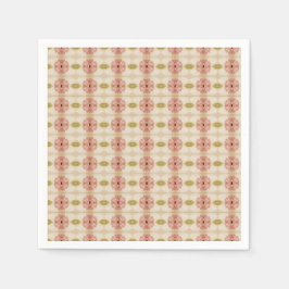 Dainty Pink Floral Gemustert Serviette