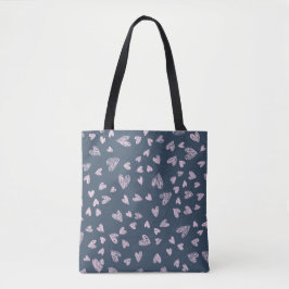 Dainty Pink Herzmuster Tasche