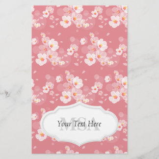 Dainty Plum Blossoms Briefpapier