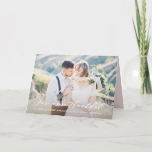 Dainty Schrift Immer Dankbar Hochzeit Danke