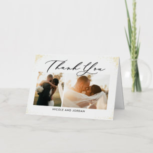 Dainty Sprinkles FOIL Photo Carte de remerciements