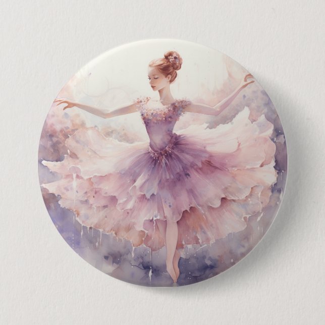 Dainty Sugar Plum Fairy Nutcracker Magic Button (Vorderseite)