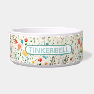 Dainty Wild Blume Keramik Pet Bowl Napf