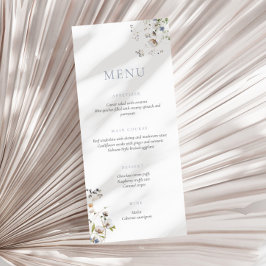 Dainty Wildblume Dusty Blue Menu Menükarte
