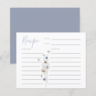Dainty Wildblume Dusty Blue Rezept Card