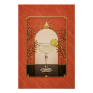 Daiquiri Art Deco Poster Bar Kunst