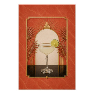 Daiquiri Art Deco Poster | Bar Kunst