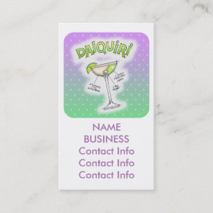DAIQUIRI-REZEPT-COCKTAIL-KUNST VISITENKARTE