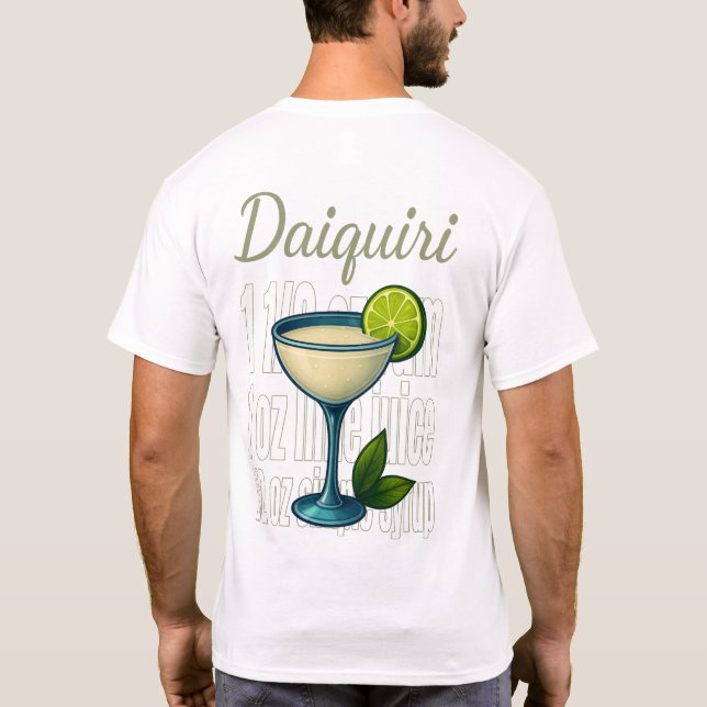 Daiquiri T-Shirt – Classic Rum Cocktail (Rückseite)