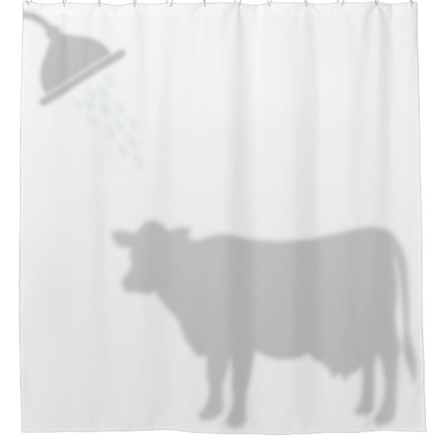 Dairy Cow Shadow Silhouette Shadow Buddies Duschvorhang (Vorderseite)