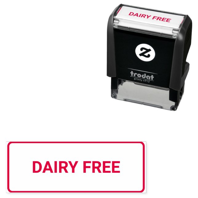Dairy free Allergy Friendly Permastempel (Beispiel)