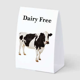 Dairy Free Table Tent Tischaufsteller