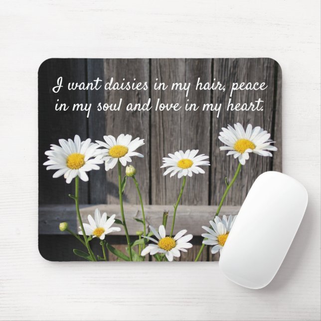 Daisien in meinem Haar-Maus-Pad Mousepad (Mit Mouse)