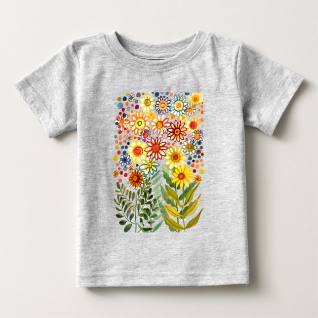 Daisies Baby T-shirt (Vorderseite)