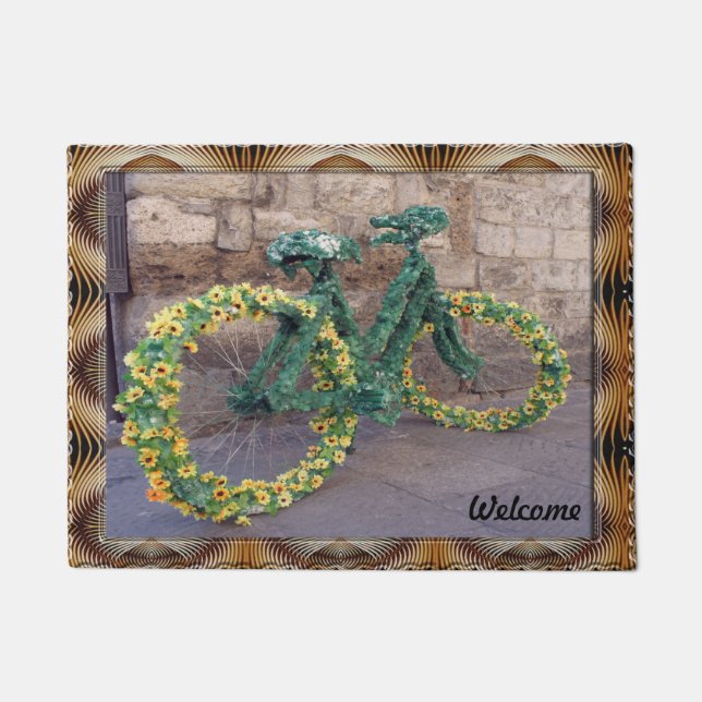 Daisies Bicycle Doormat Fußmatte (Vorderseite)