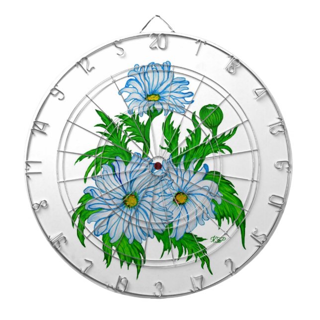 Daisies Blume Dartscheibe (vorne)