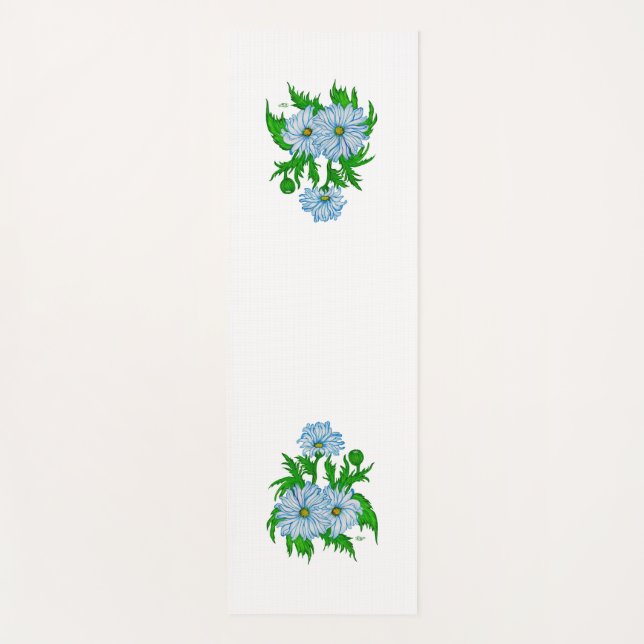 Daisies Blume Yogamatte (Vorderseite)