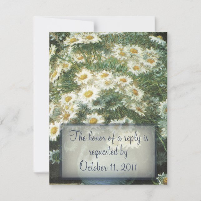Daisies Bouquet Mariage RSVP Carte de réponse (Devant)