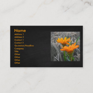Daisies Business Card Visitenkarte