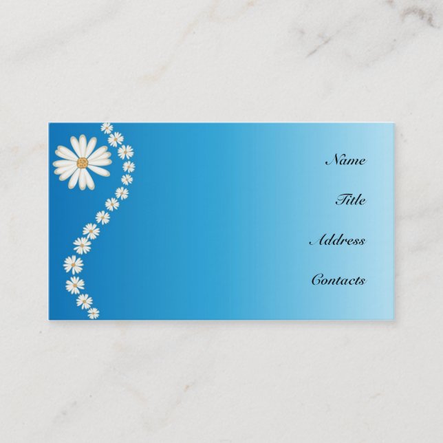 Daisies Business Card Visitenkarte (Vorderseite)