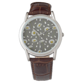Daisies chic pattern armbanduhr