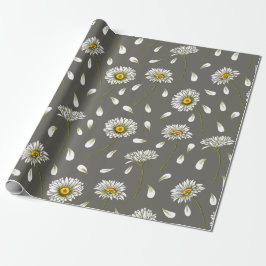 Daisies chic pattern geschenkpapier