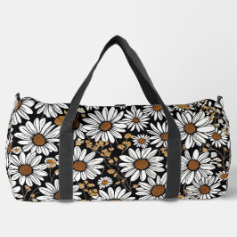 Daisies Floral Duffle Bag